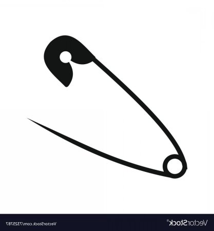 Булавка нарисованная