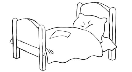 Кровать для распечатки