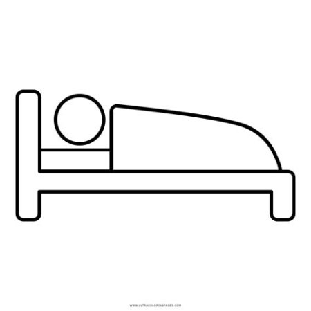 Кровать раскраска