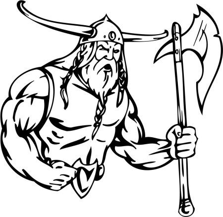 Викинг воин вектор