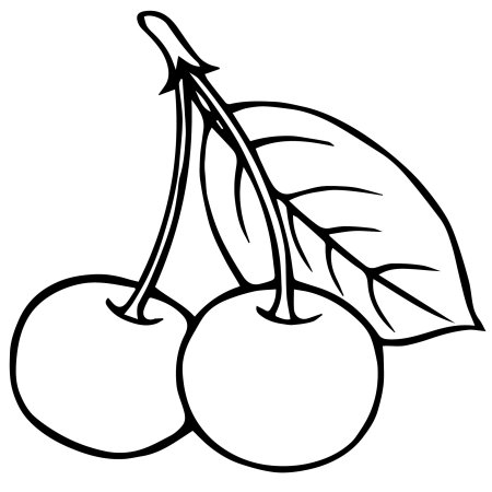 Вишенка раскраска
