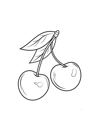 Вишенка раскраска