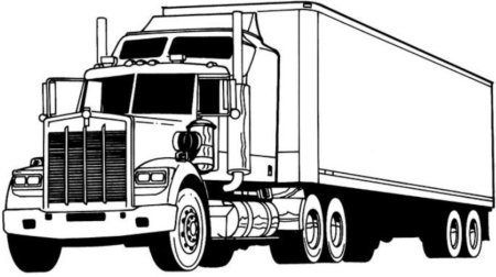 Раскраска грузовик