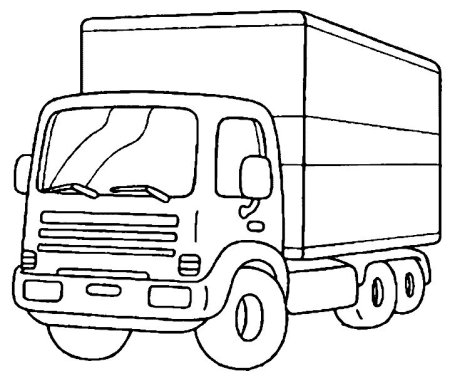 Разукрашки Грузовики