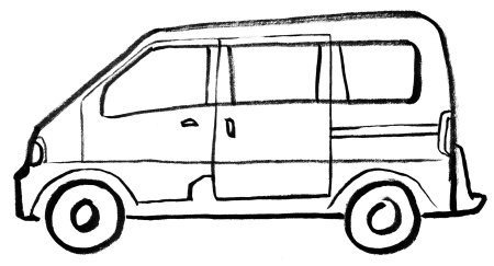 Минивэн раскраска
