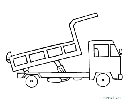 Трафарет грузовой машины для рисования