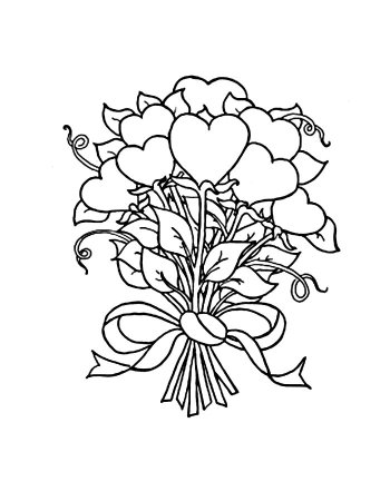 Букет карандашом для срисовки