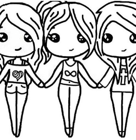 Раскраска лёгкая для девочек