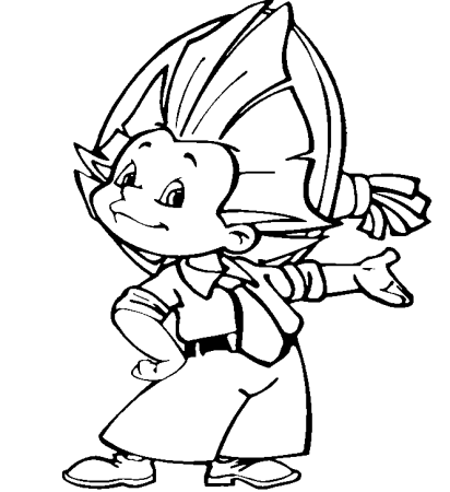 Незнайка раскраска