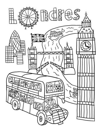 Карта Великобритании для раскрашивания