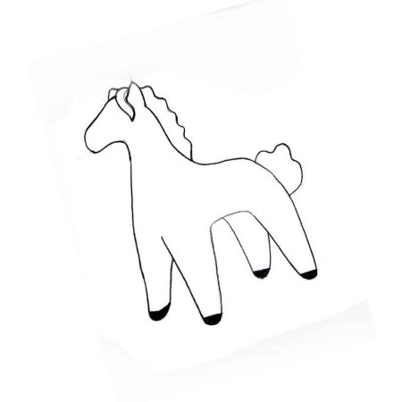 Стоковые векторные изображения по запросу Дымковская игрушка конь