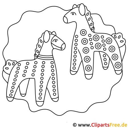 Раскраска Олешек Филимоновская игрушка