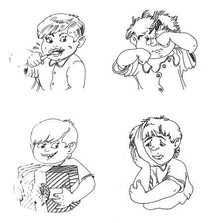 Раскраска этикет