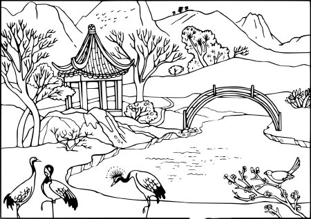 Раскраска природа для детей