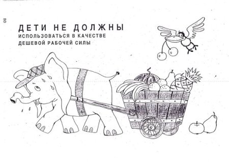 Права ребенка раскраска