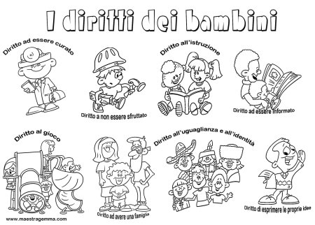 Права ребенка картинки раскраски