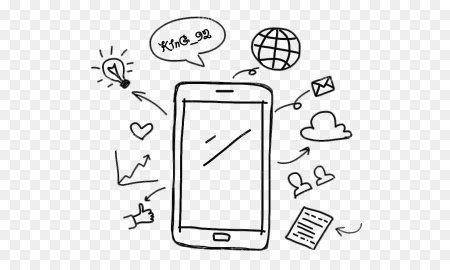 Смартфон рисунок