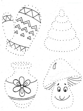 Раскраски рисунки точками для детей (50 фото)