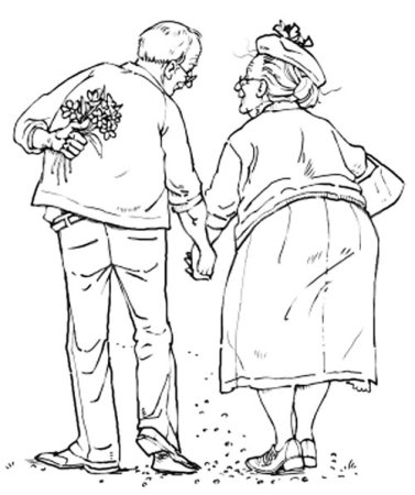 Бабушка рисунок