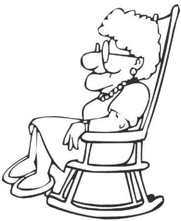 Бабушка раскраска для детей