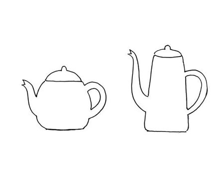 Чайныйи сервис раскраска