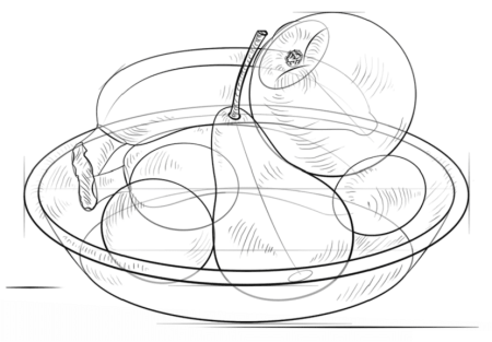 Контур вазы для фруктов
