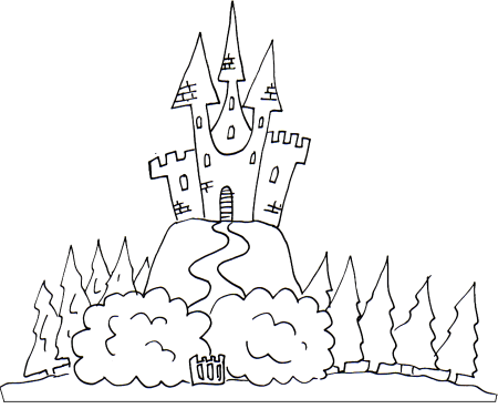 Ледяной замок раскраска