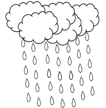 Тучка раскраска