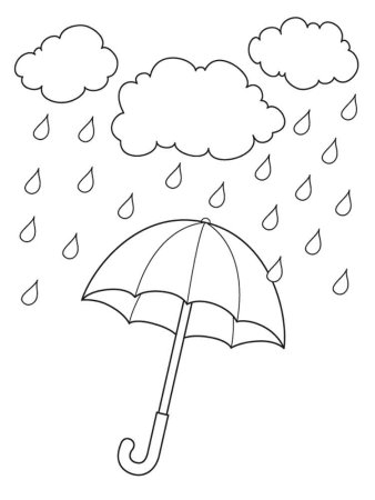 Раскраска Мандала Капли дождя
