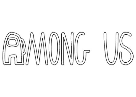Among us надпись