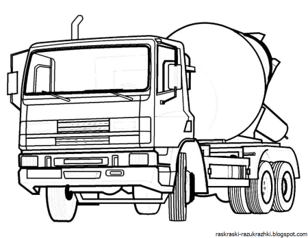 Раскраска КАМАЗ 5350