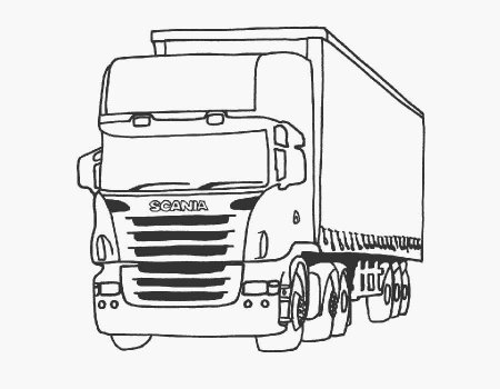 КАМАЗ 5490 раскраска
