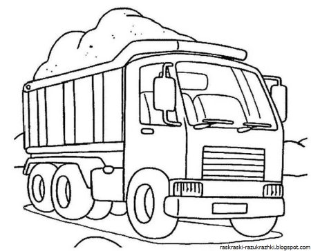 Раскраска грузовик