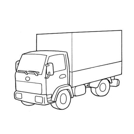 Раскраски КАМАЗ 55111 самосвал