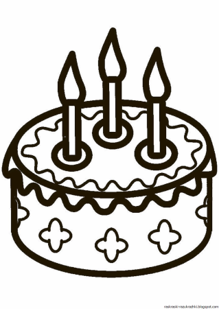 Раскраска торт