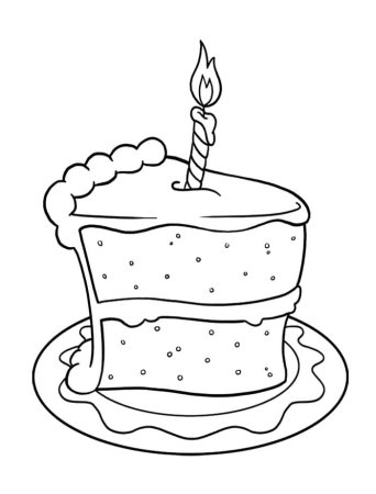 Раскраска торт