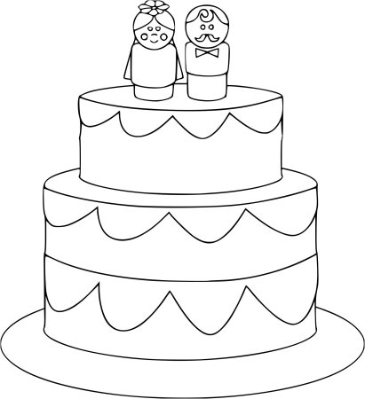 Тортик для срисовки на день рождения