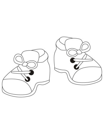 Ботинки раскраска