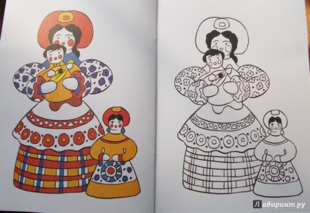 Эскиз дымковской игрушки