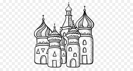 Собор Василия Блаженного раскраска