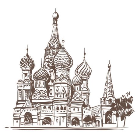 Храм Василия Блаженного скетч
