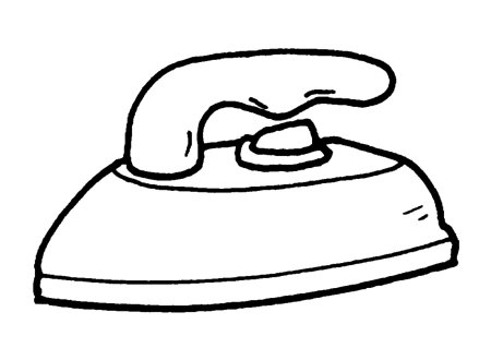 Утюг снизу вектор