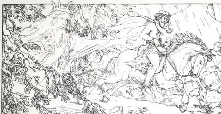 Лесной царь Шуберт раскраска