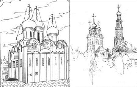 Снетогорский монастырь Псков раскраска