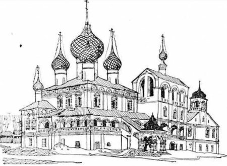 Спасский собор Мирожского монастыря фасад