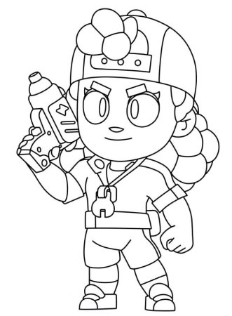 Раскраска Браво старс Мэг боец