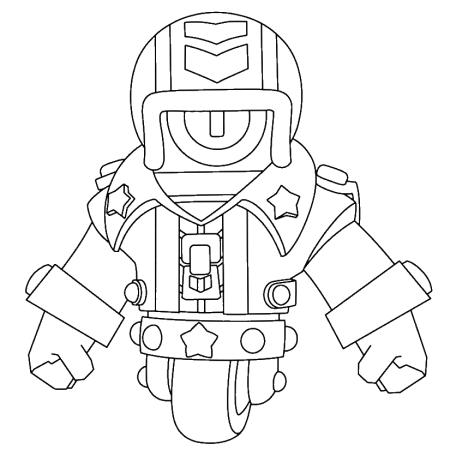 Раскраска Браво старс сту боец