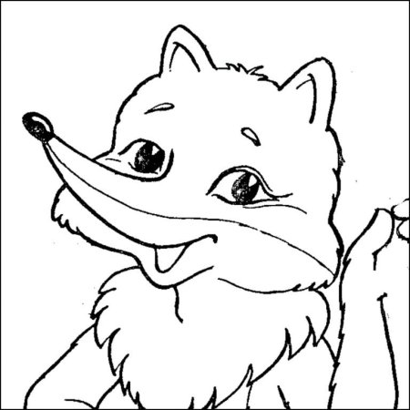 Мордочка лисы для аппликации