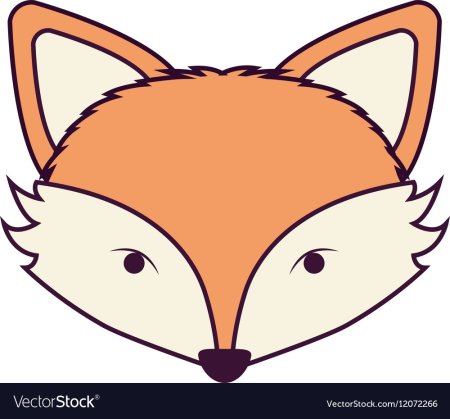 Раскраска лиса