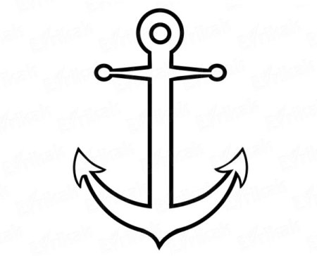 Якорь лекало